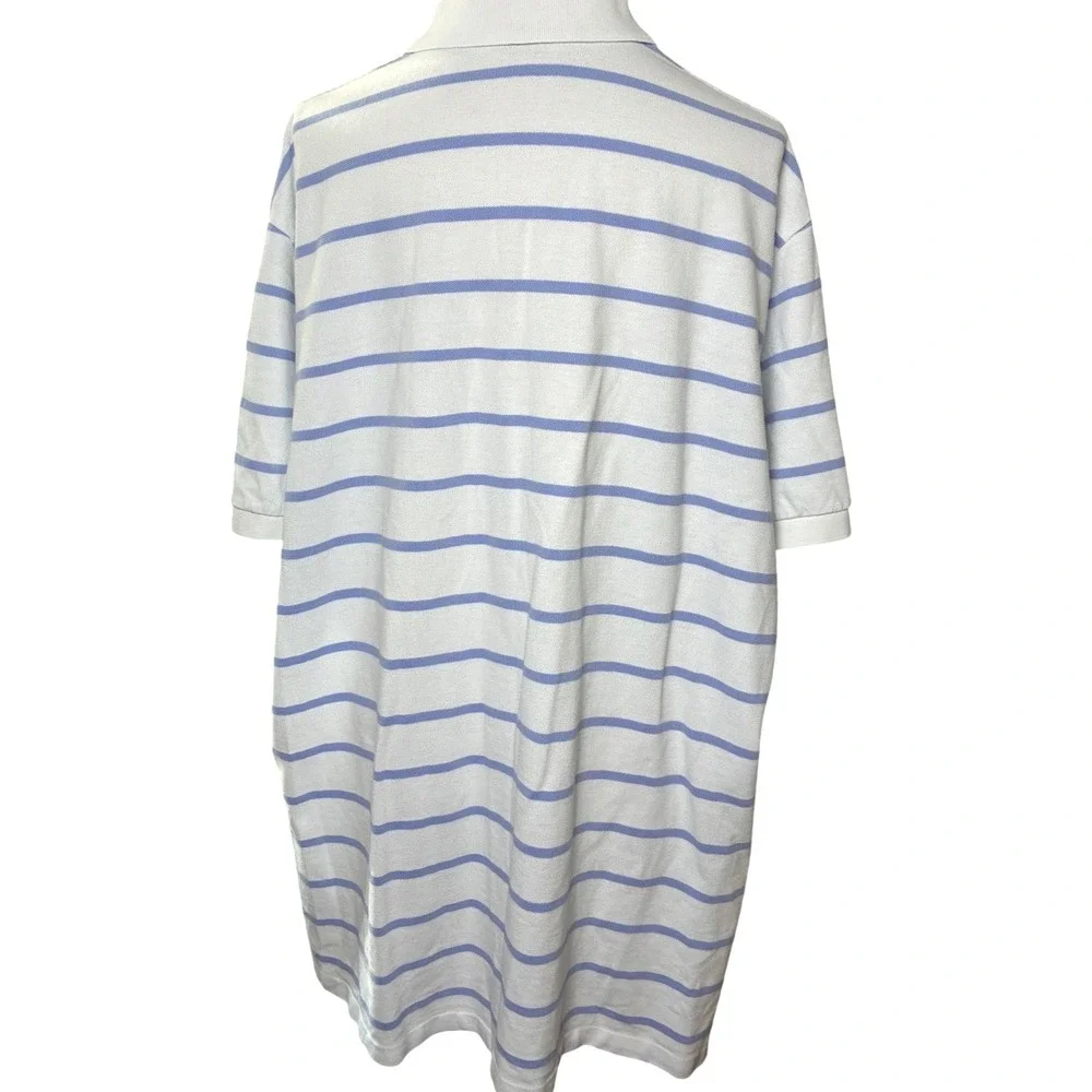Polo Ralph Lauren Striped Cotton Pique Polo Shirt Orange Pony XXL Preppy